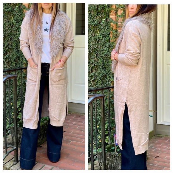 #36 Most Fabulous Soft Long Viscose Blend Sweater Knit Cardigan with pockets - Picture 2 of 9